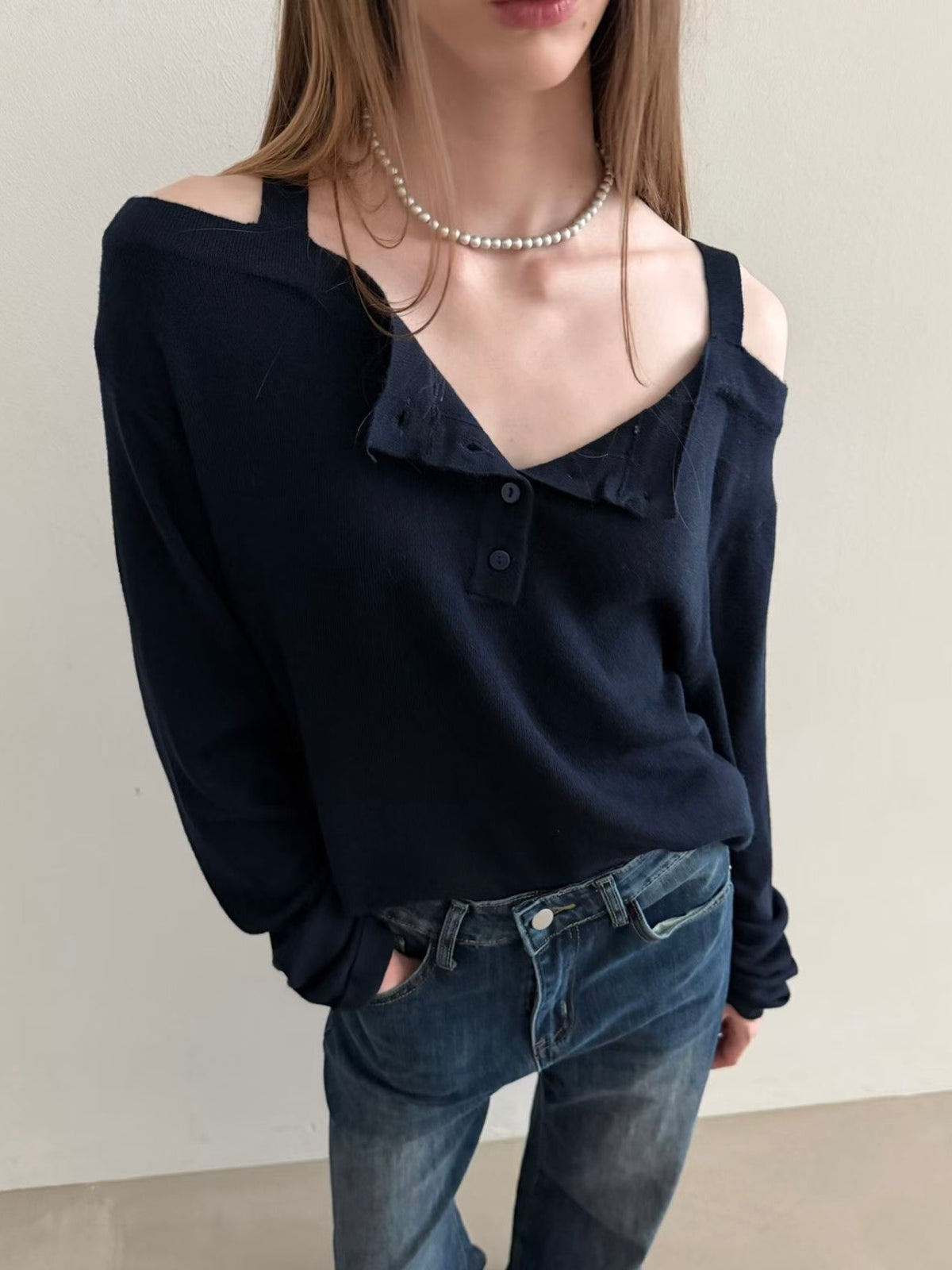 benson offshoulder knit