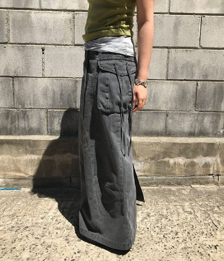 rope pigment strap skirt