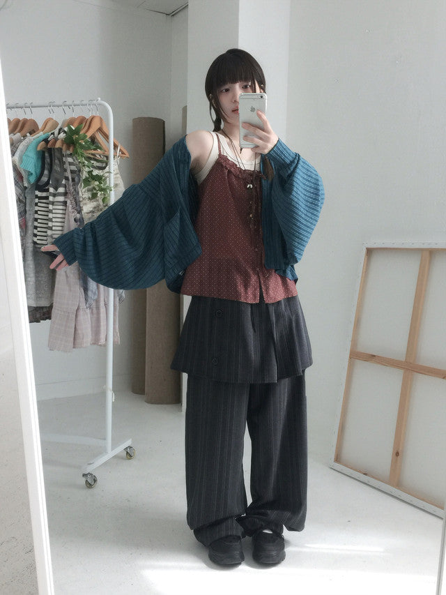 puff sleeves cardigan
