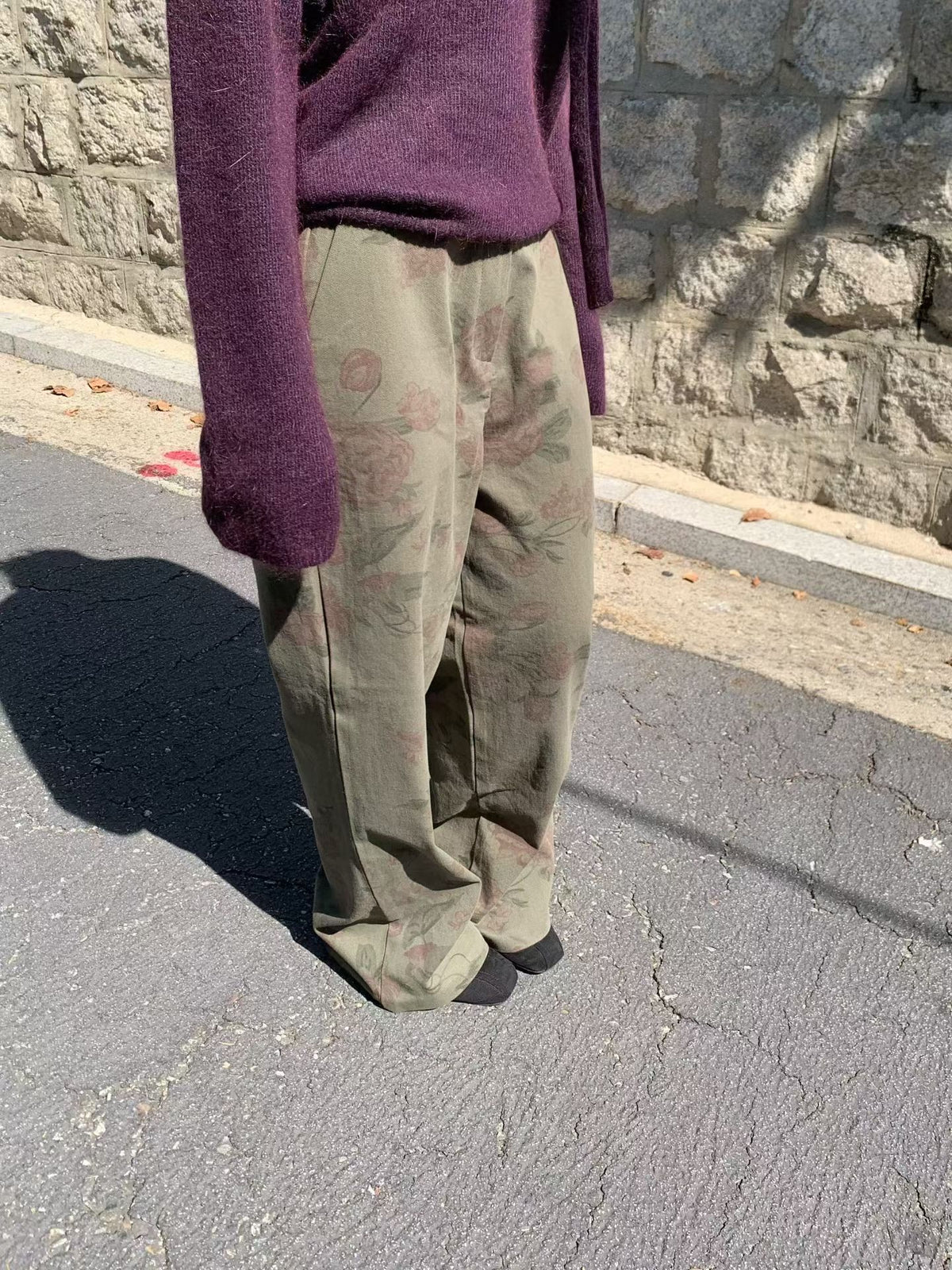 vintage washed pants