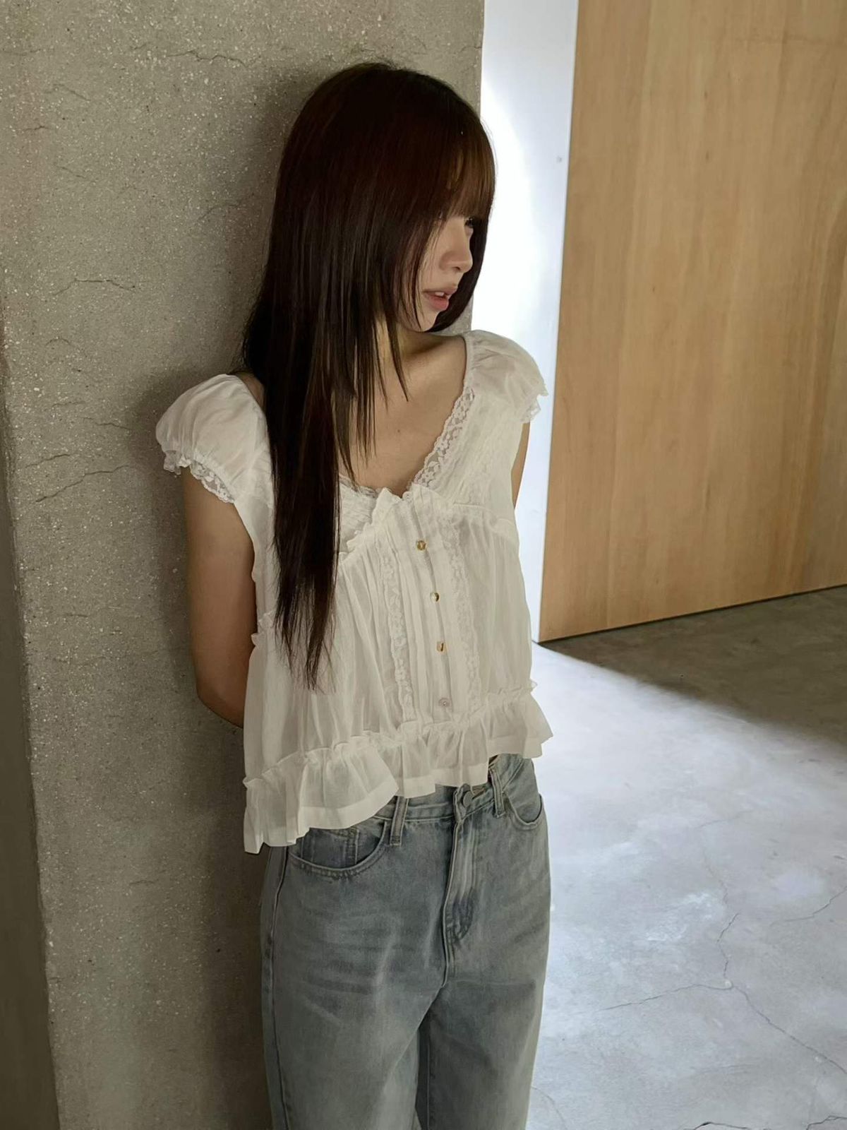 adonis lace blouse