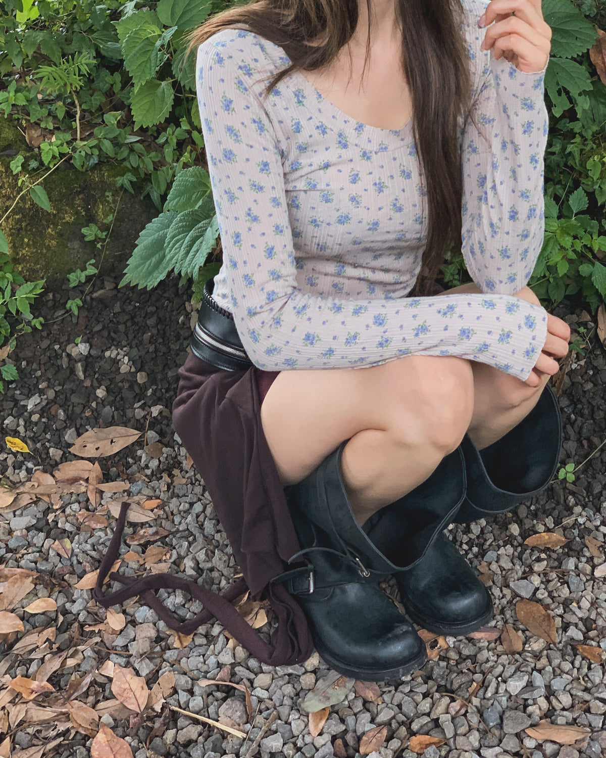 floral ribbed longsleeves