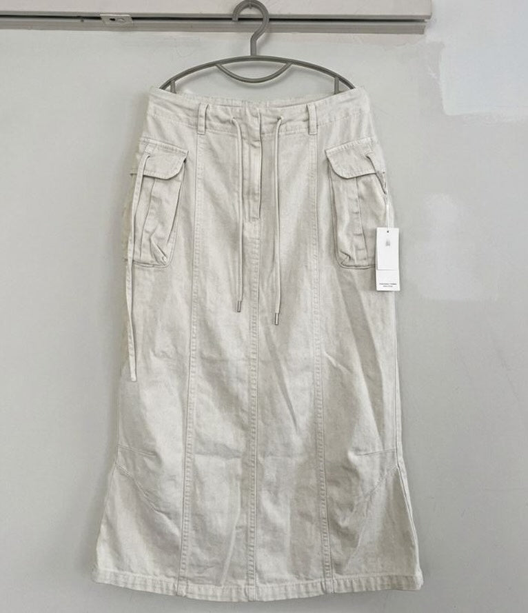 rope pigment strap skirt
