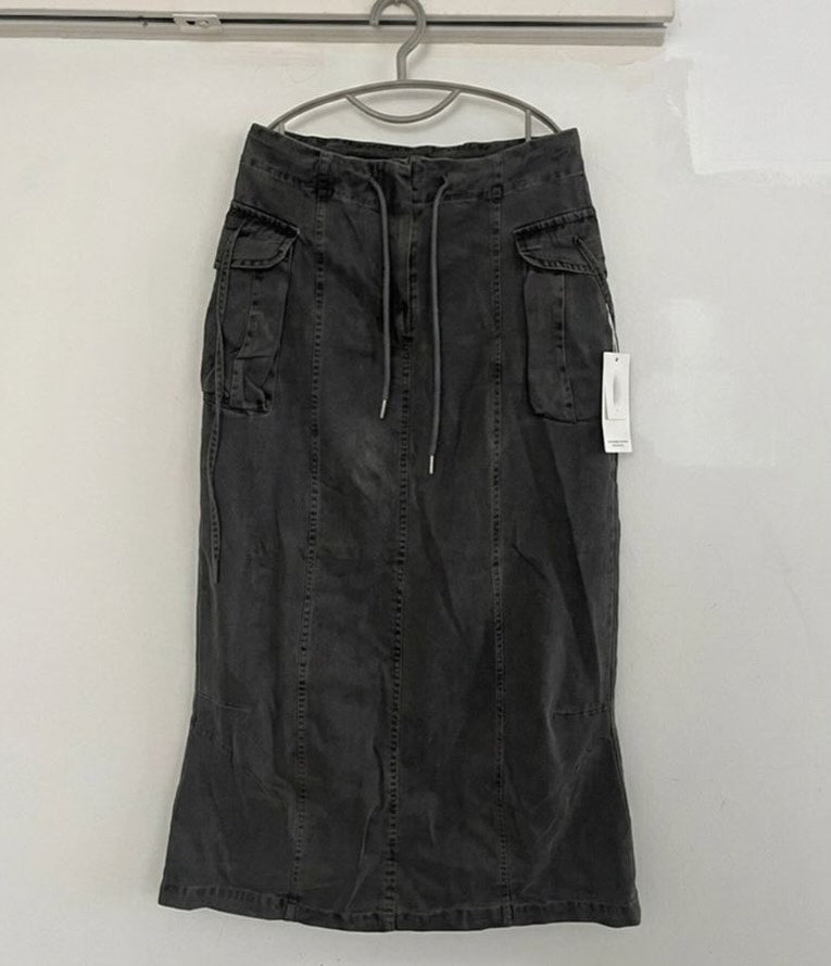 rope pigment strap skirt
