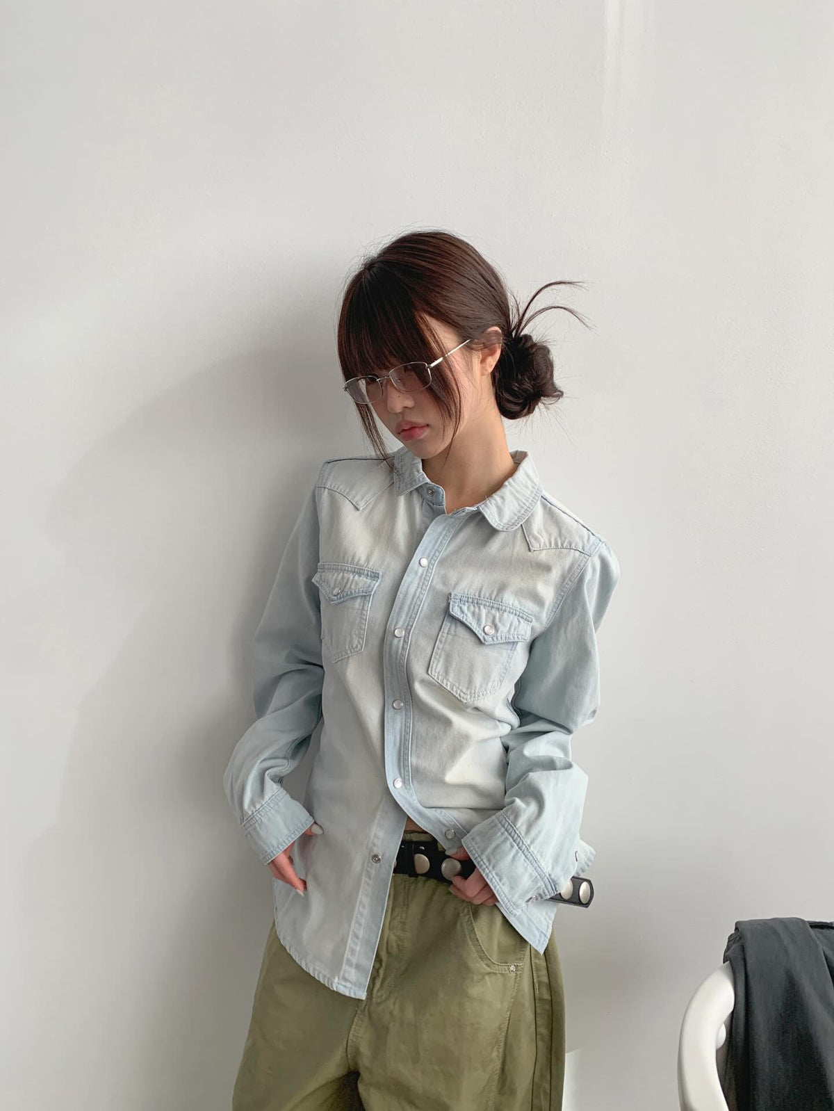 western denim shirt
