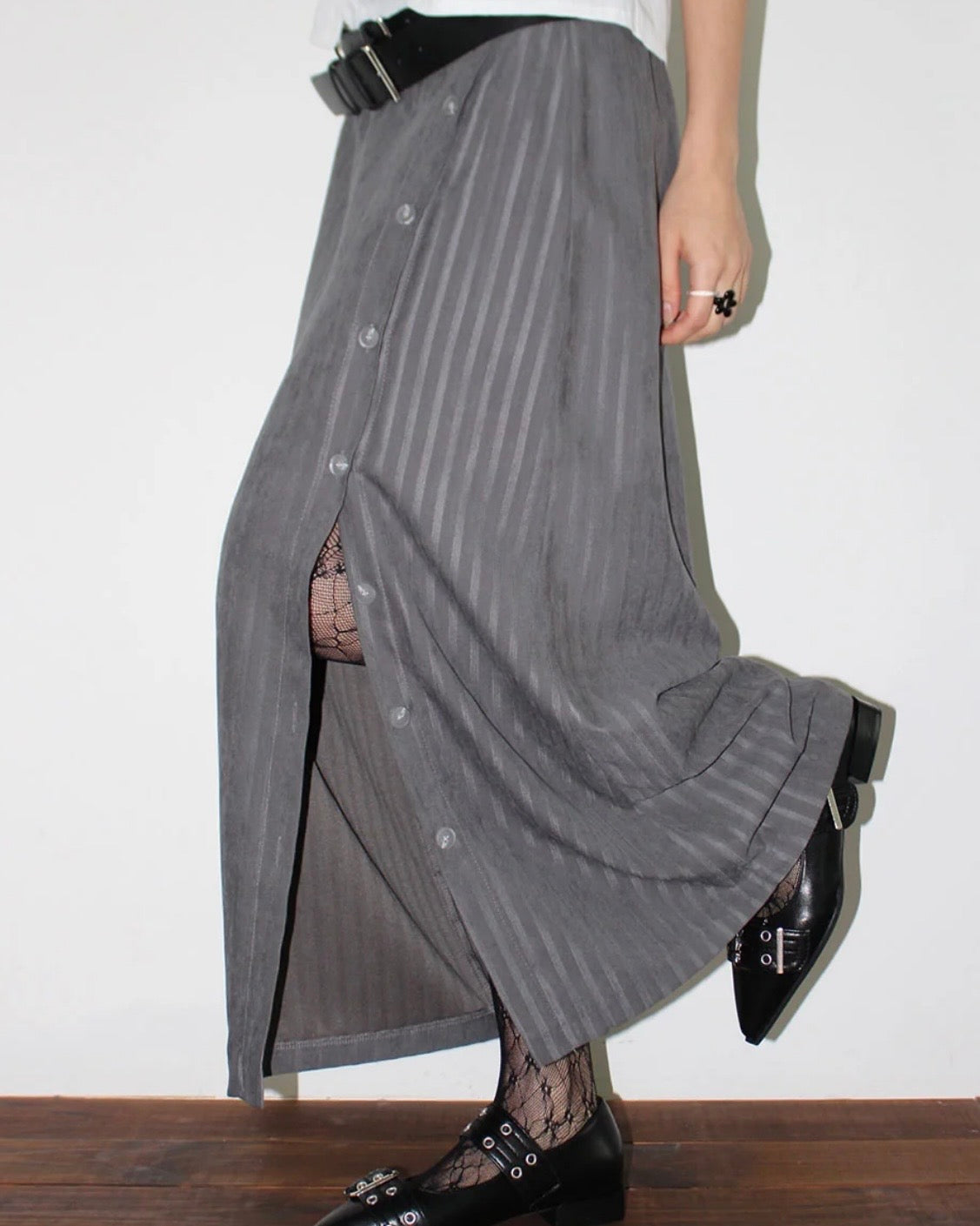 stel button skirt