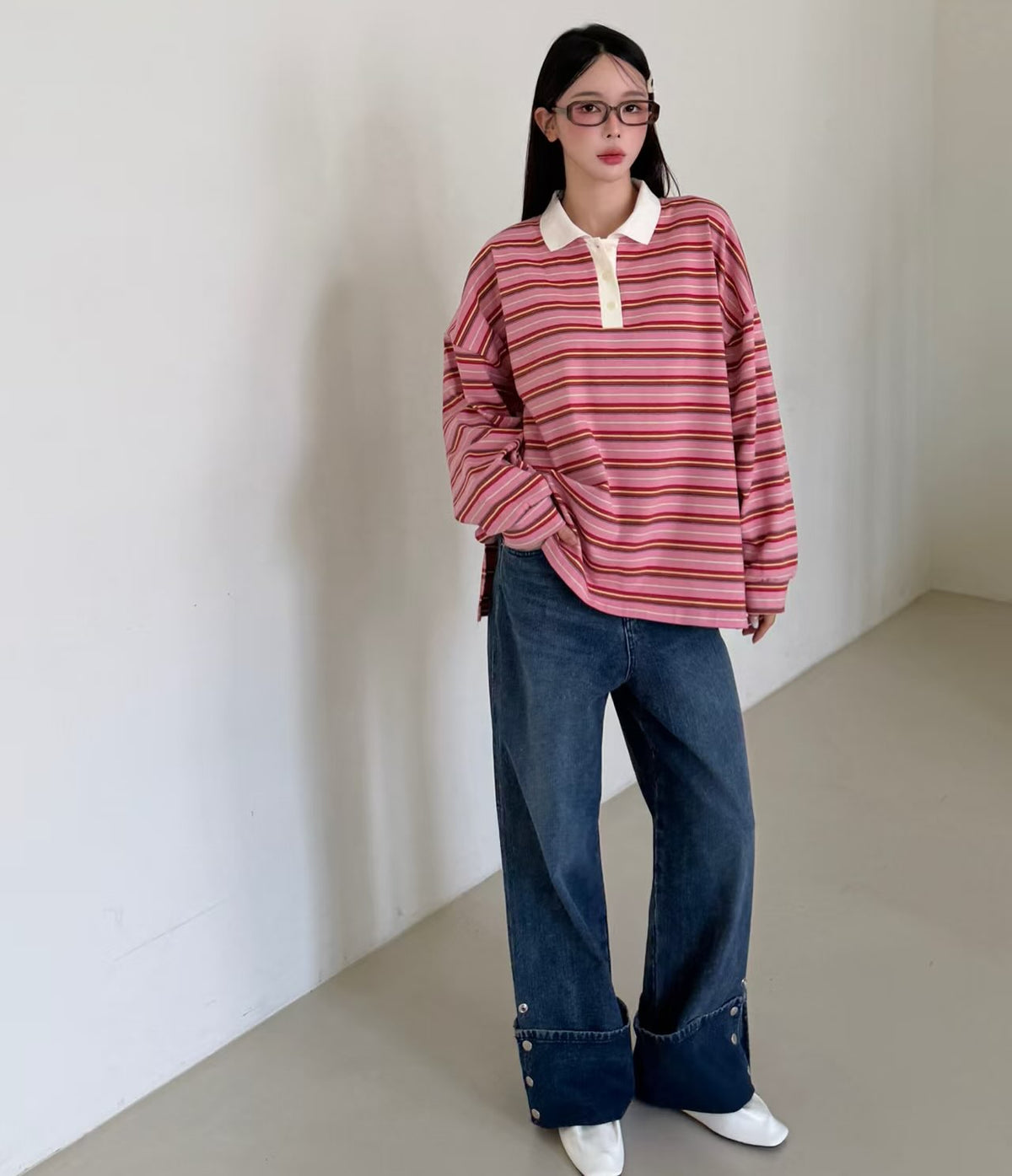 button roll up denim