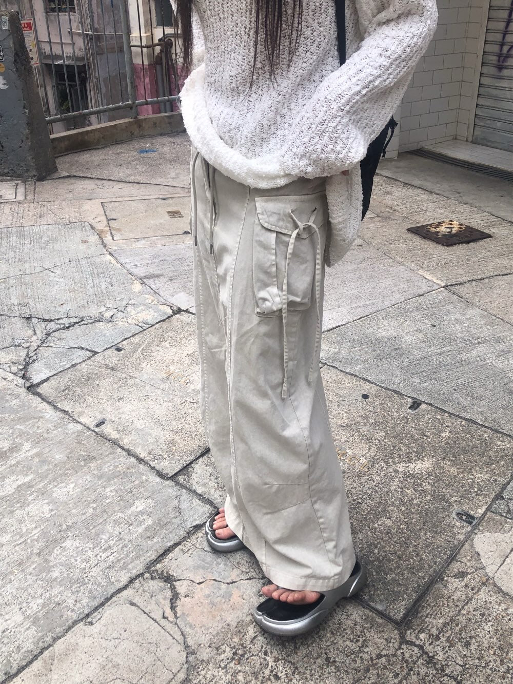 rope pigment strap skirt