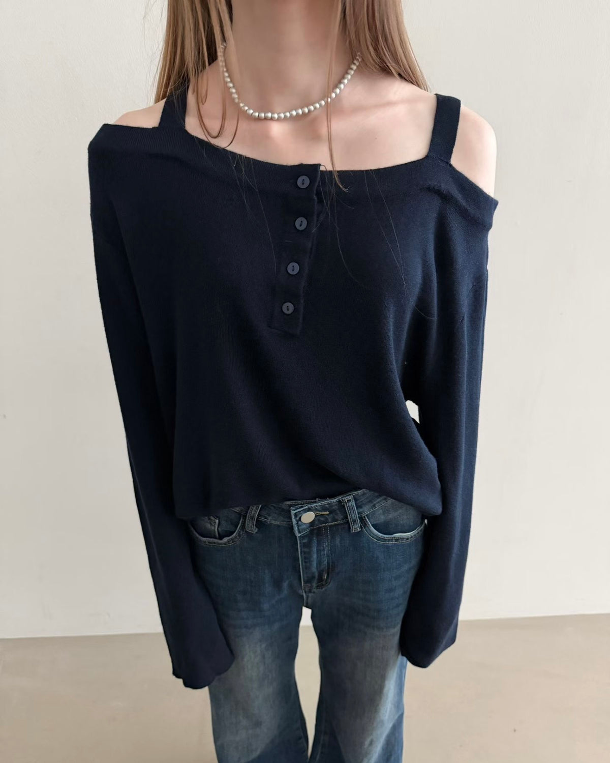 benson offshoulder knit
