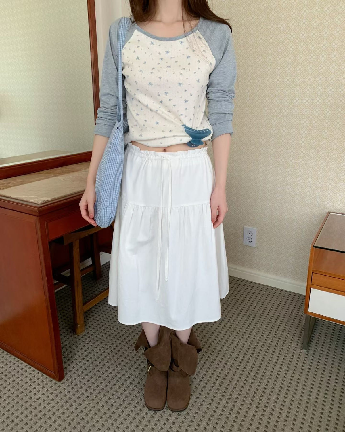 joseph floral raglan t-shirt