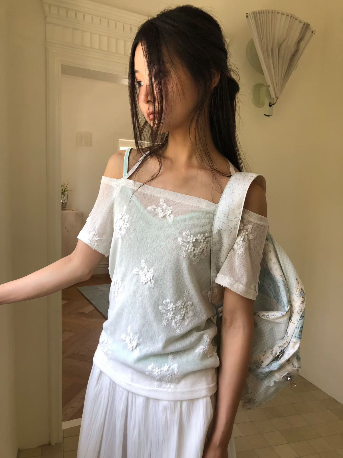 bella embroidery knit