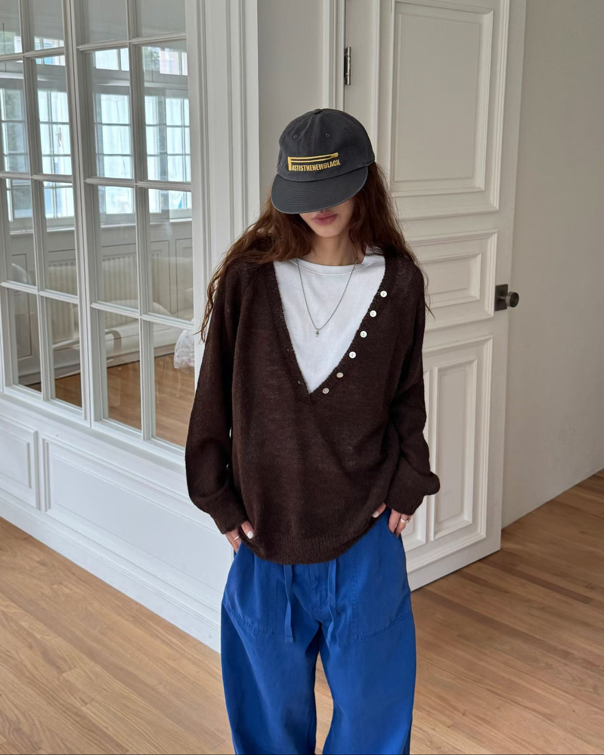 deep button knit