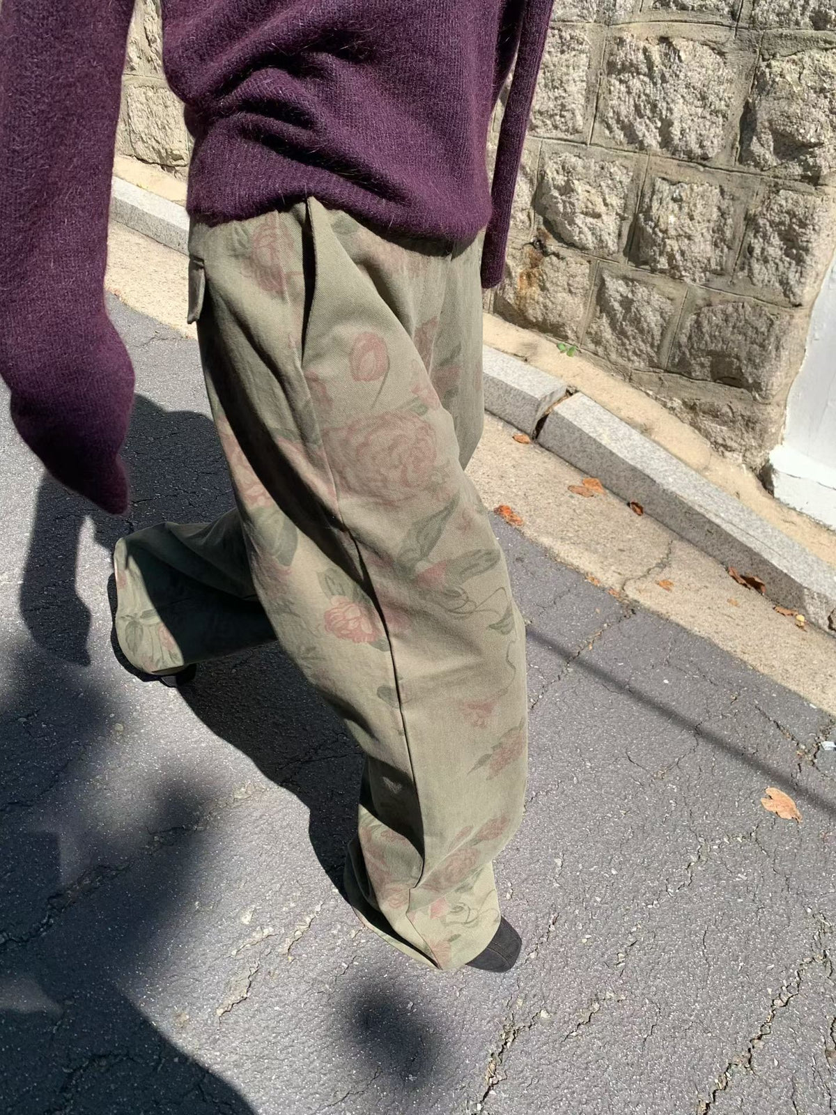 vintage washed pants