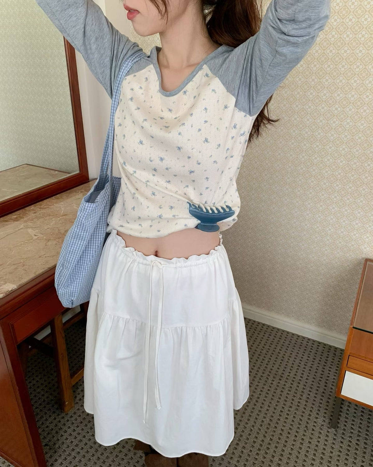 joseph floral raglan t-shirt