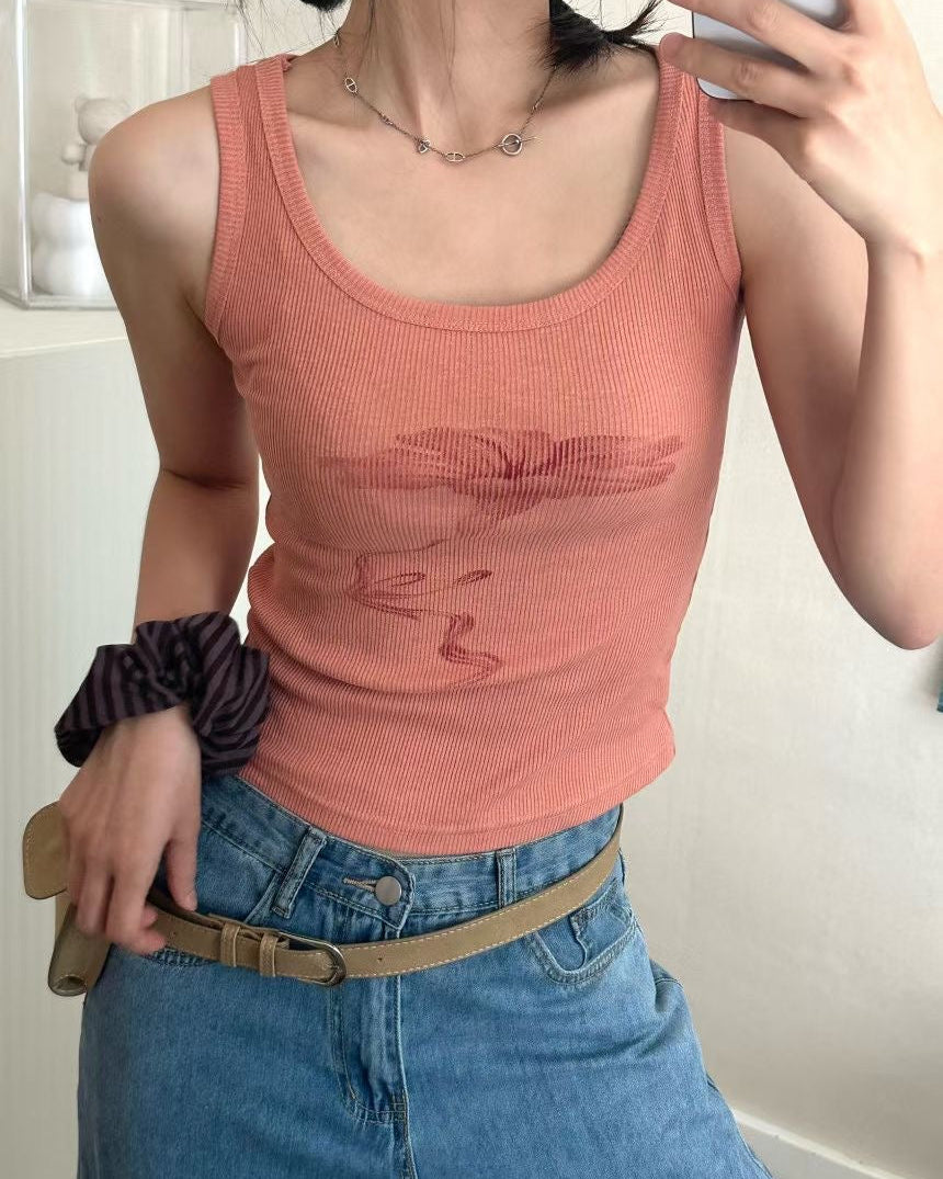 [ last call ] floral tank top