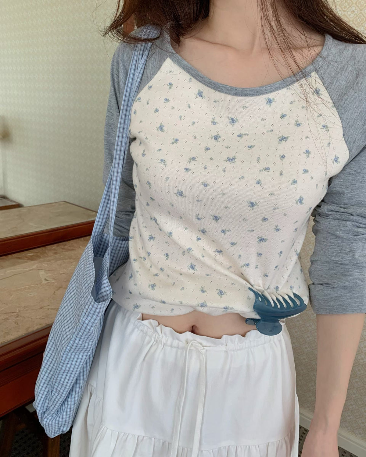 joseph floral raglan t-shirt
