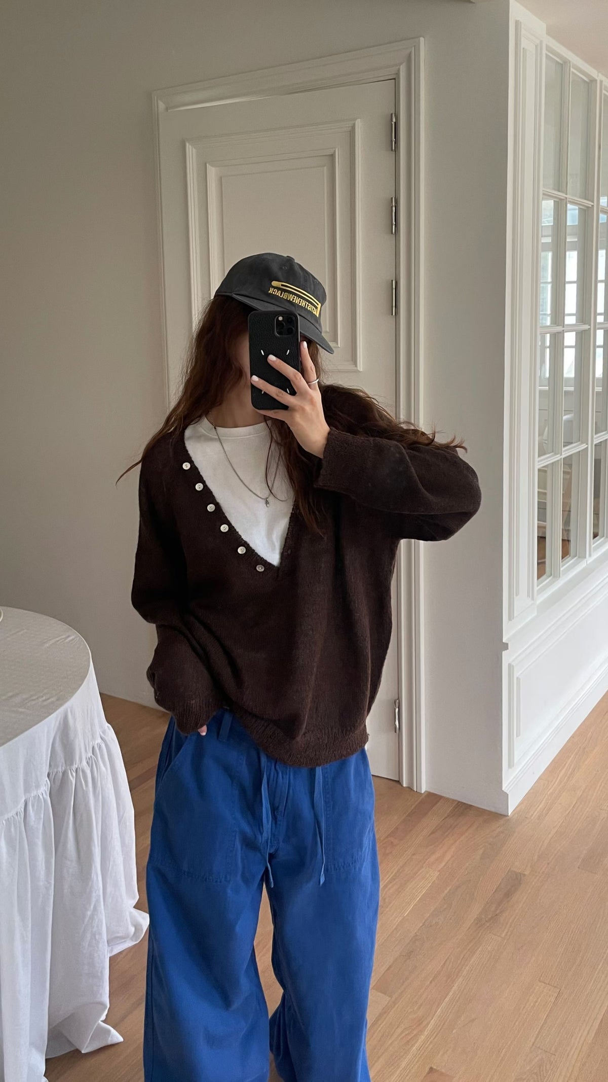 deep button knit