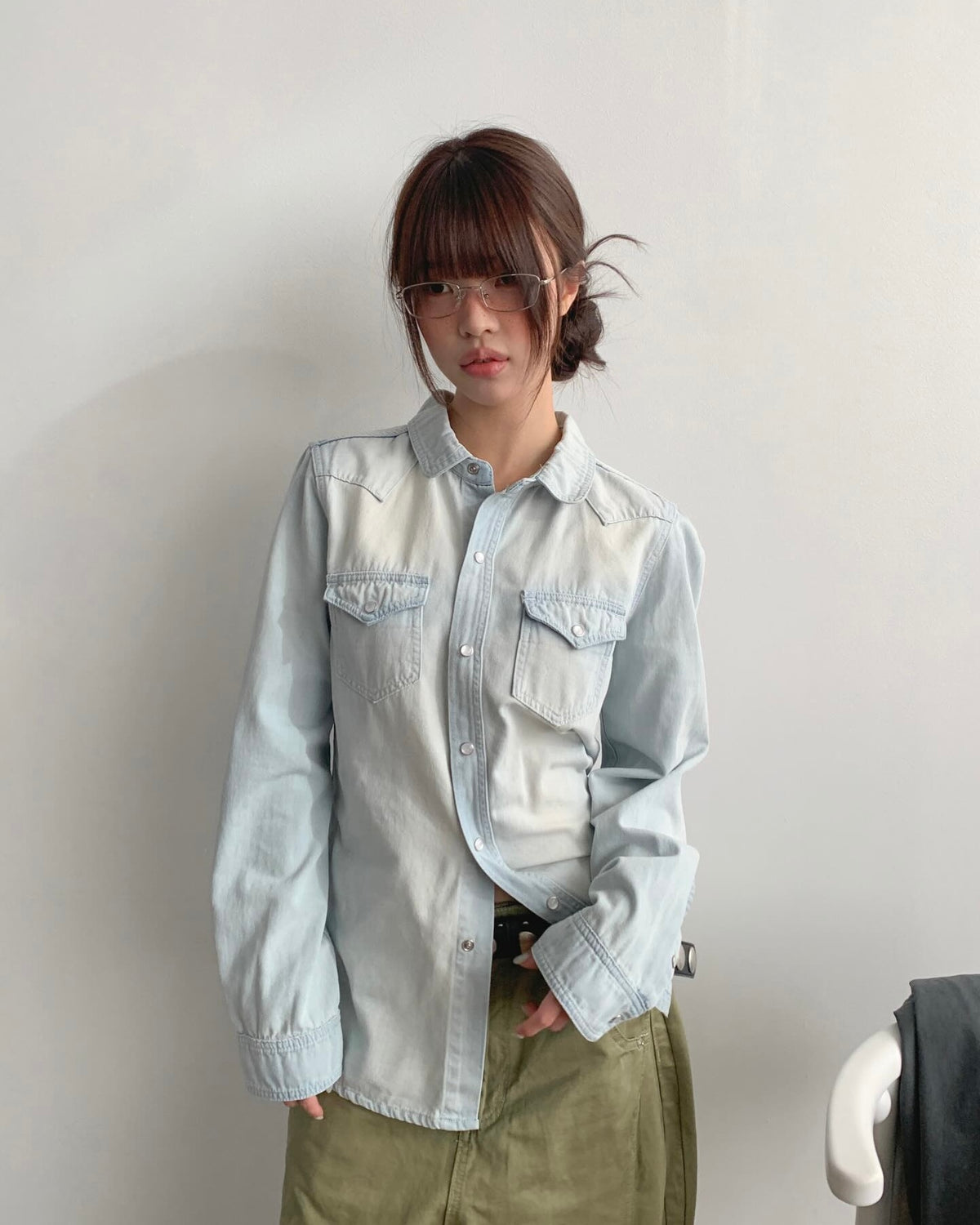 western denim shirt