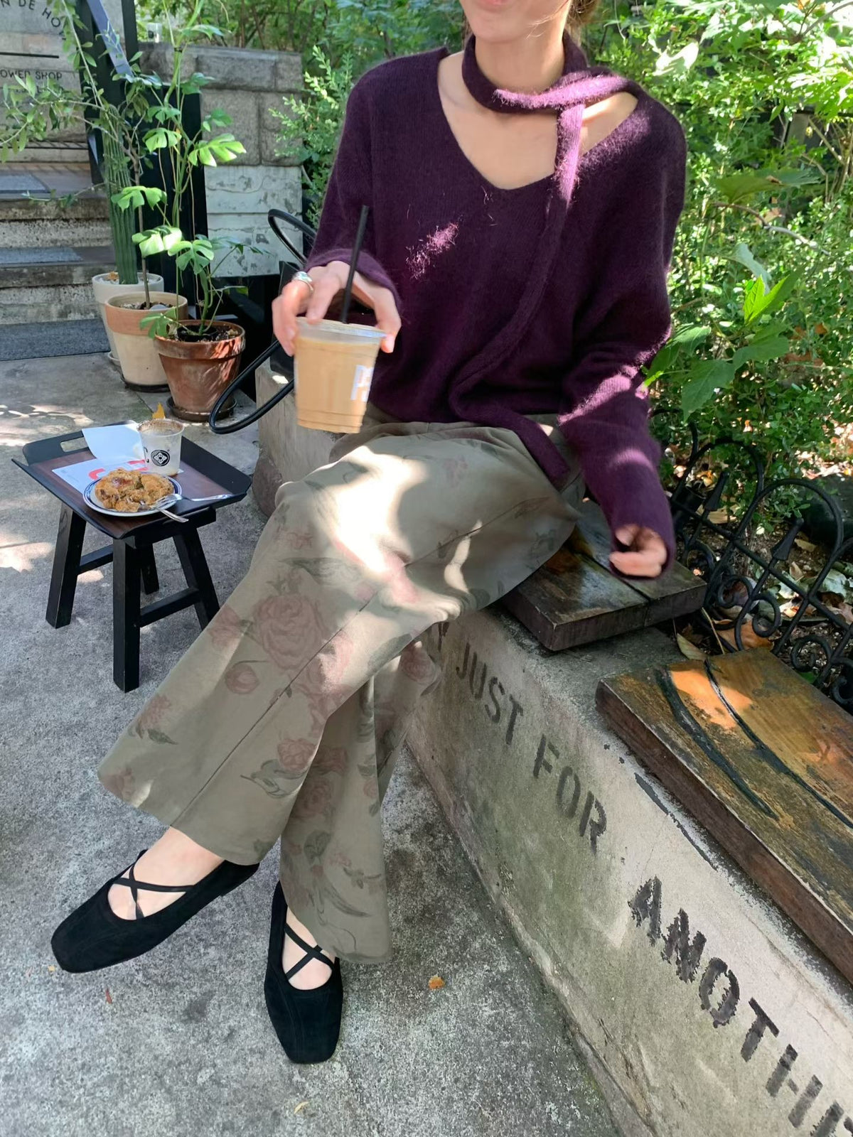 vintage washed pants