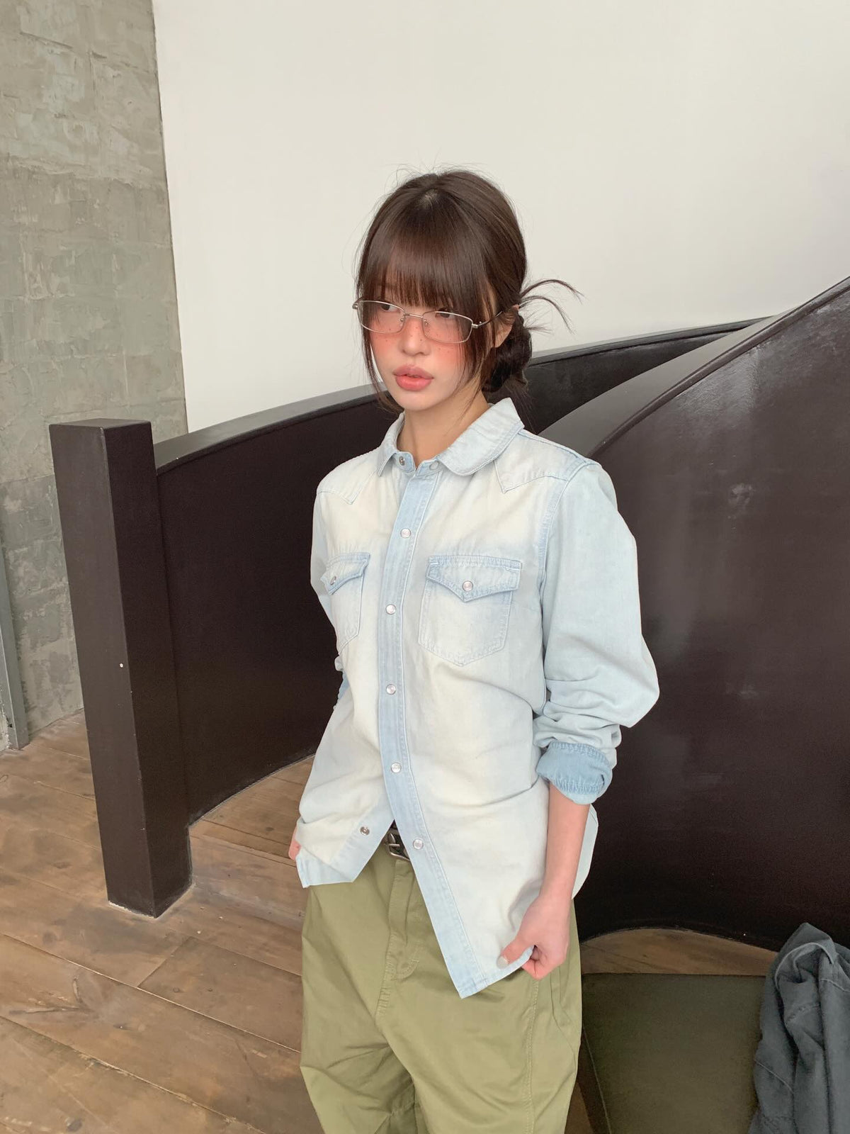 western denim shirt