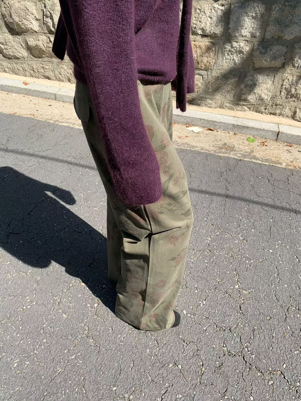 vintage washed pants