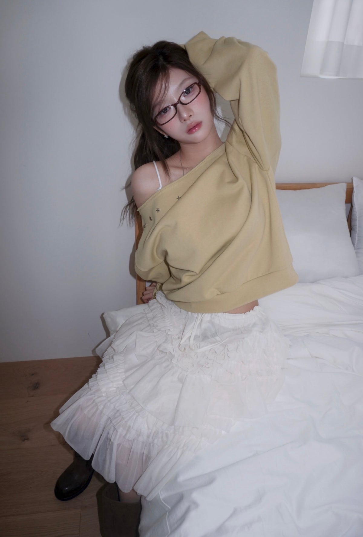 star stud off-shoulder
