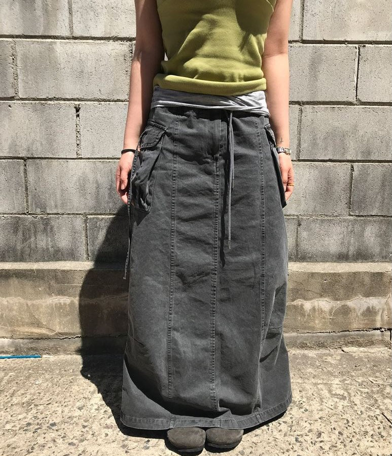 rope pigment strap skirt