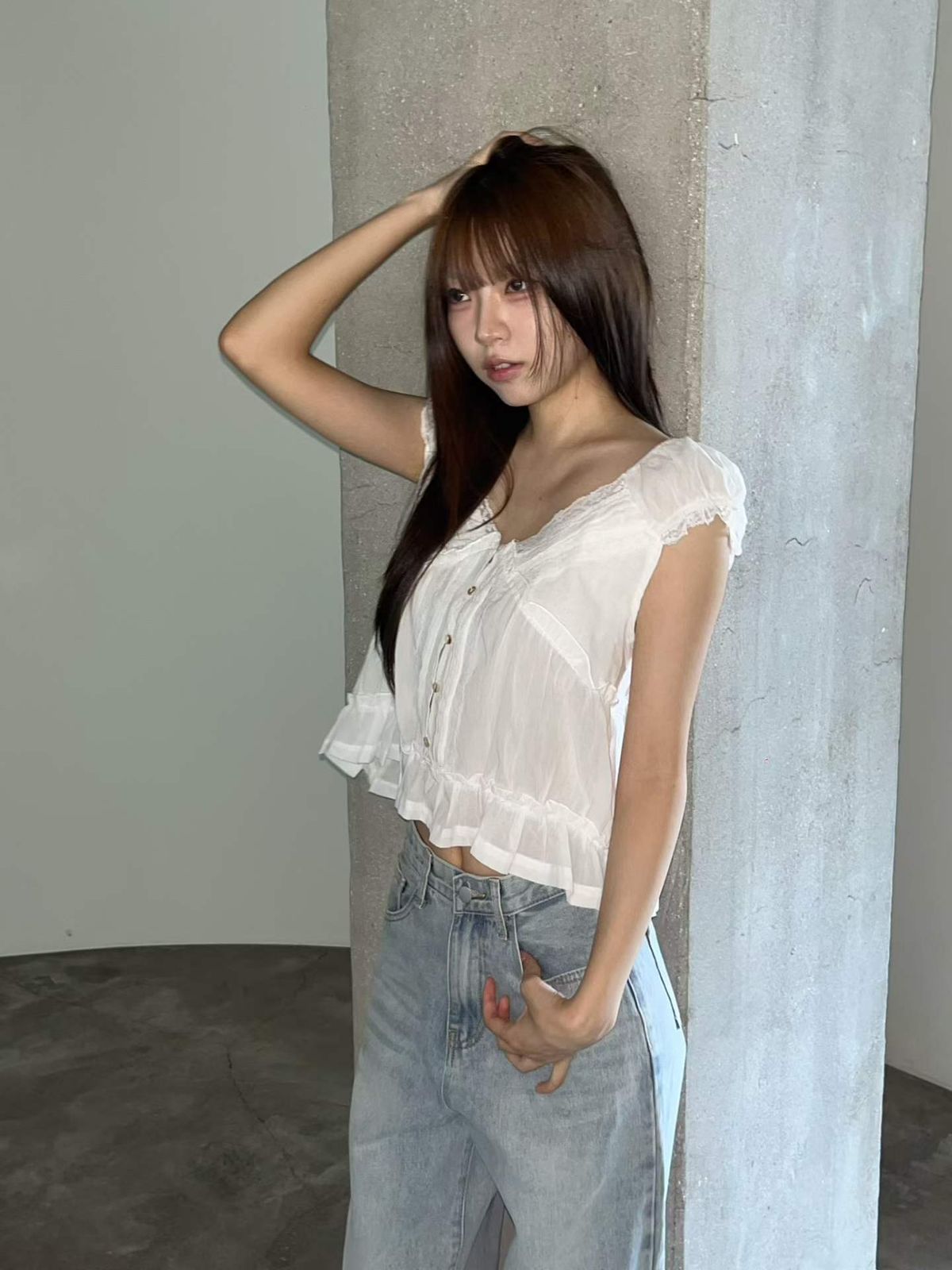 adonis lace blouse