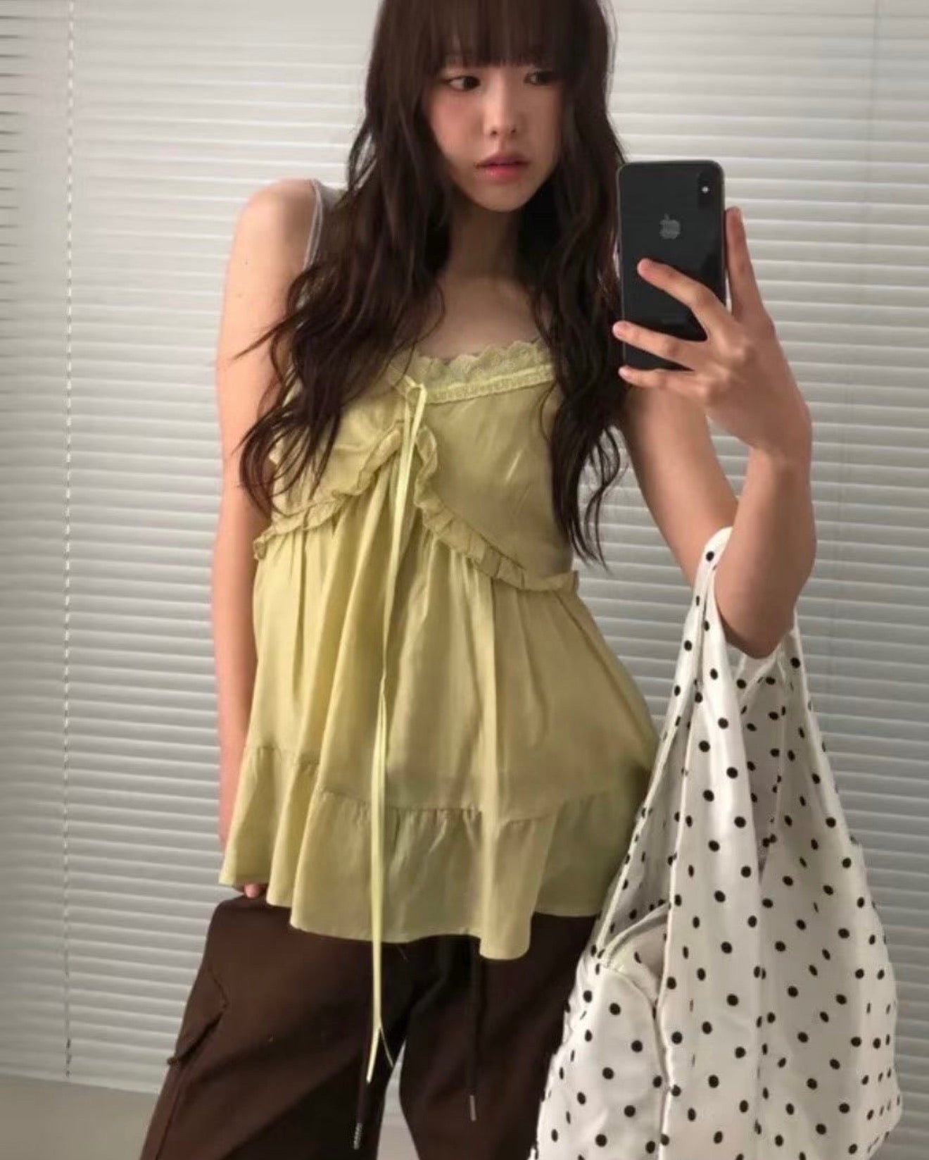 lime blouse