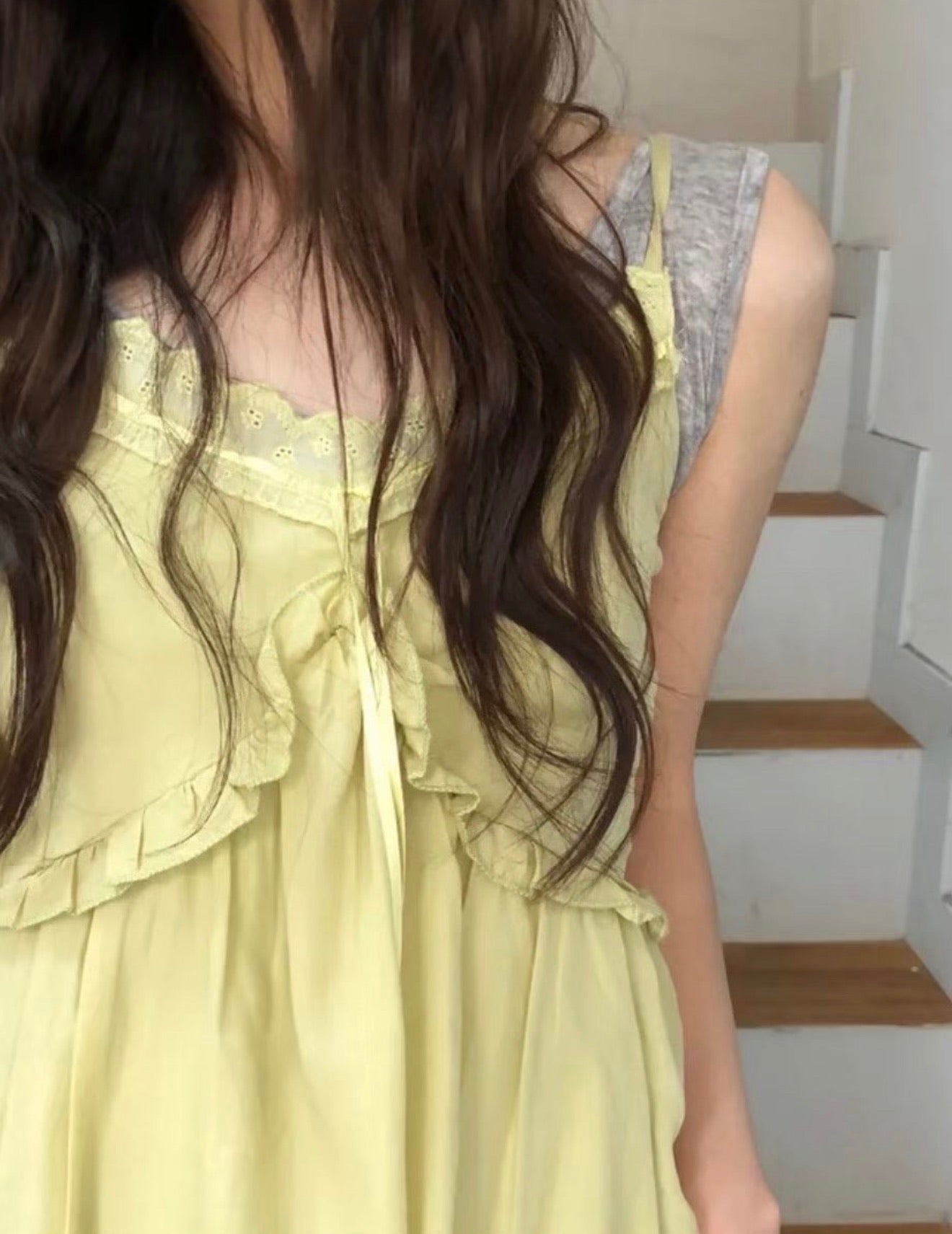 lime blouse