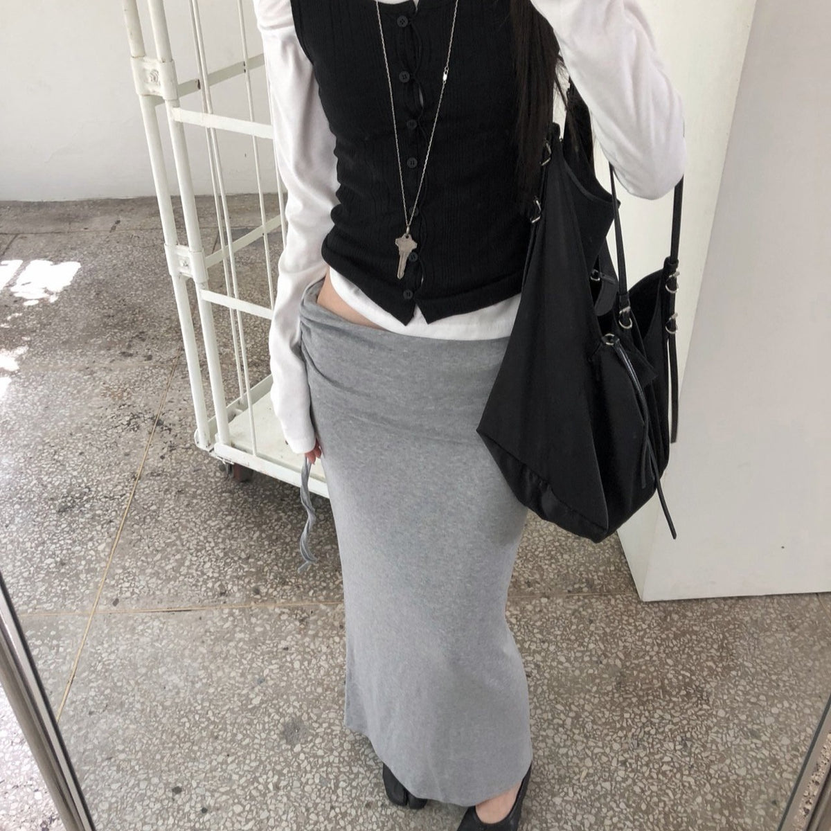 vanilla sleeveless top