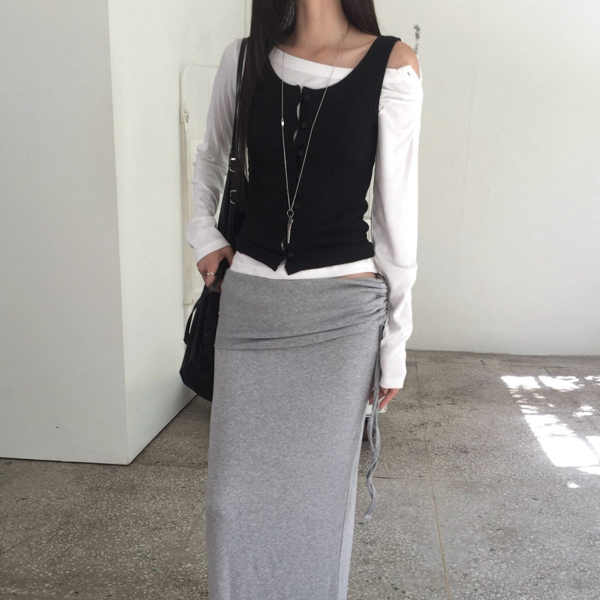 vanilla sleeveless top